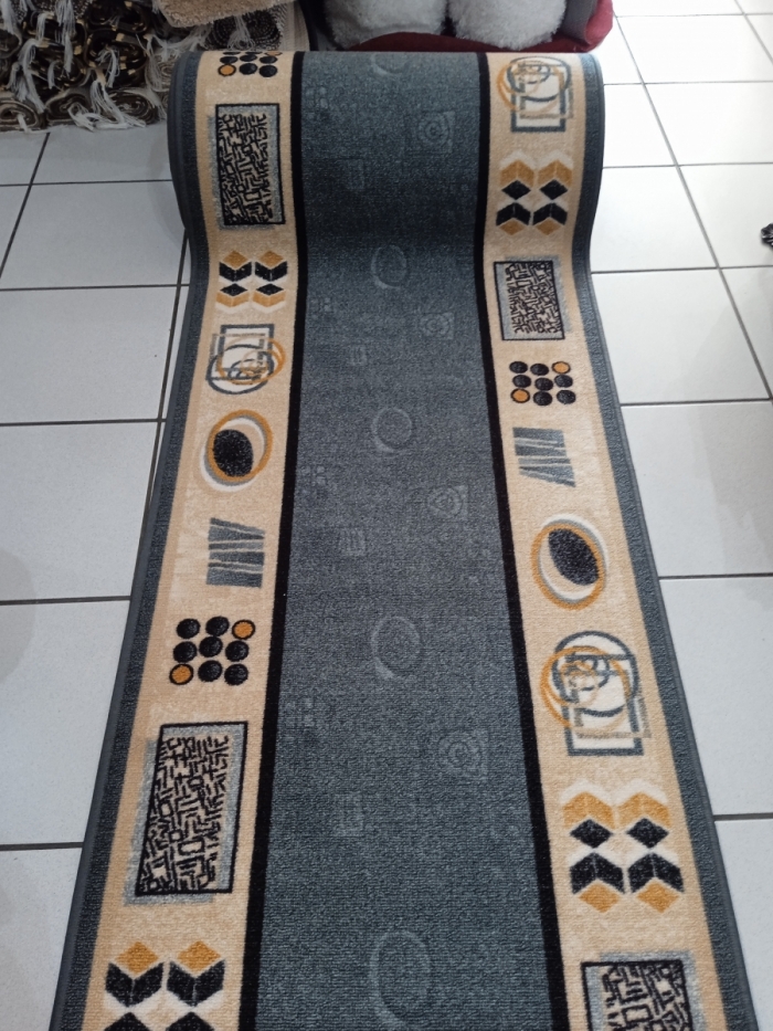 Buren szürke futószőnyeg - 80 cm széles
